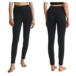 SKIN Women's Drawstring Black Pima Cotton Skinny Pant size M/L